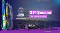Convidamos a todos para a 21ª Sessão Ordinária da Câmara Municipal de Cacoal