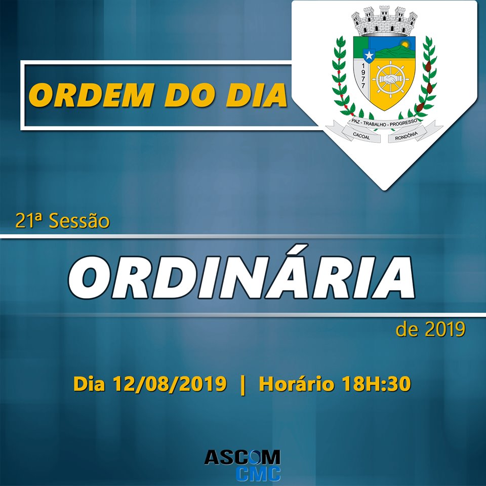 21ª  SESSÃO ORDINÁRIA