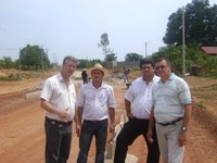 MASIOLI VISITA OBRAS REALIZADAS PELO MUNICÍPIO