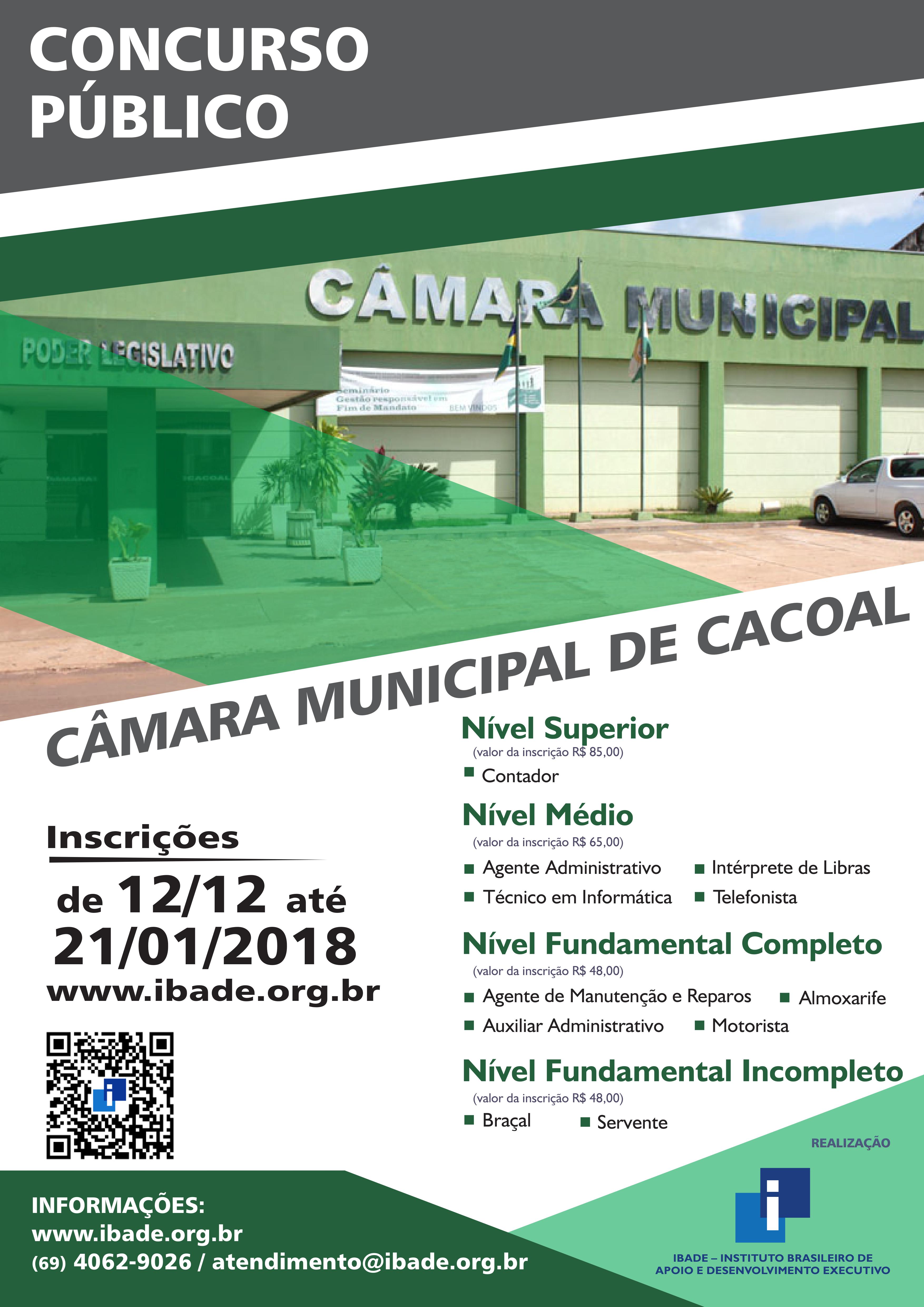 Câmara lança edital...