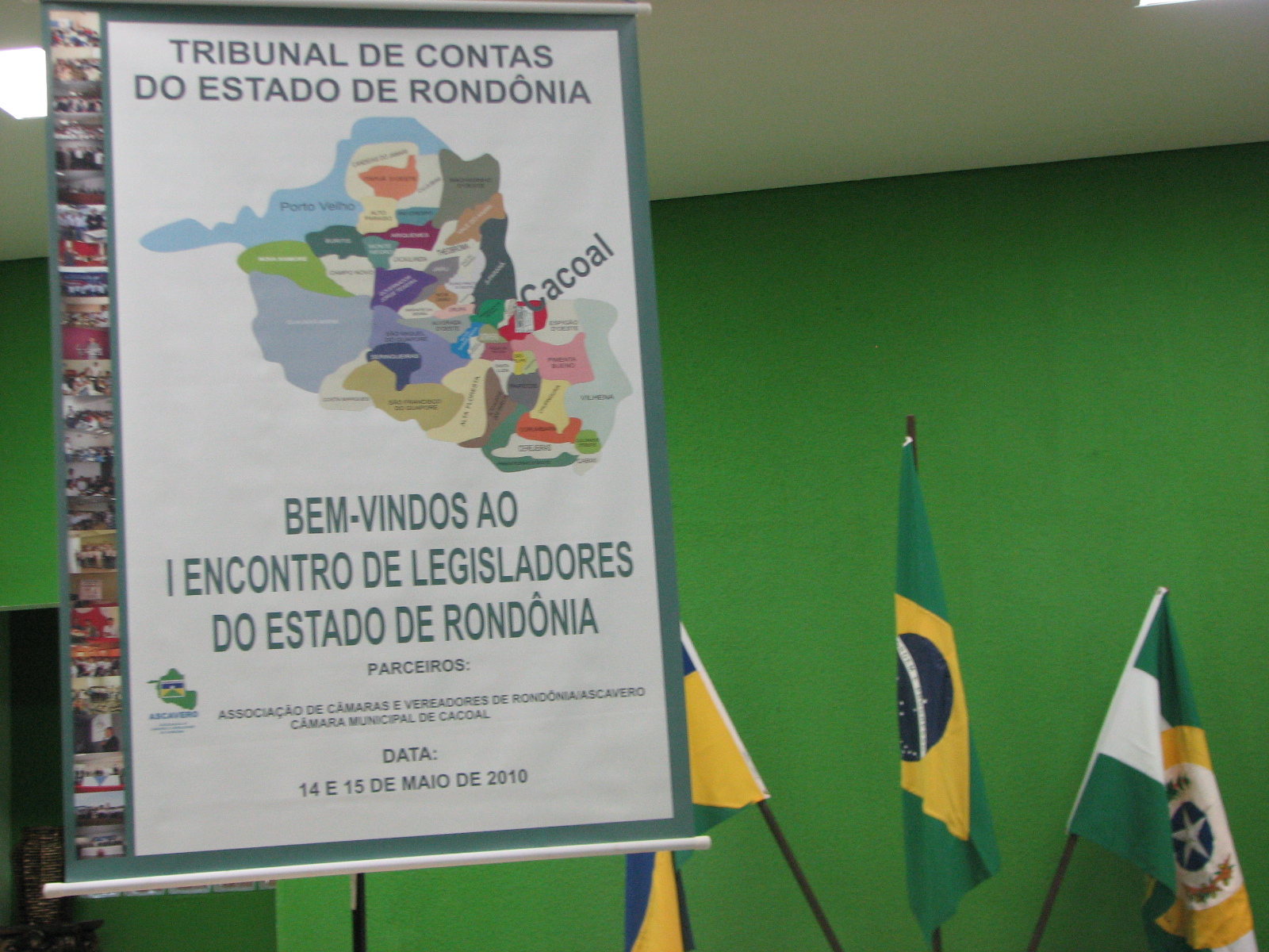 Inicia hoje o I Encontro de Legisladores Municipais em Cacoal