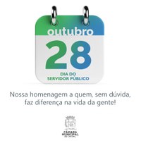 Parabéns servidor público hoje é seu dia