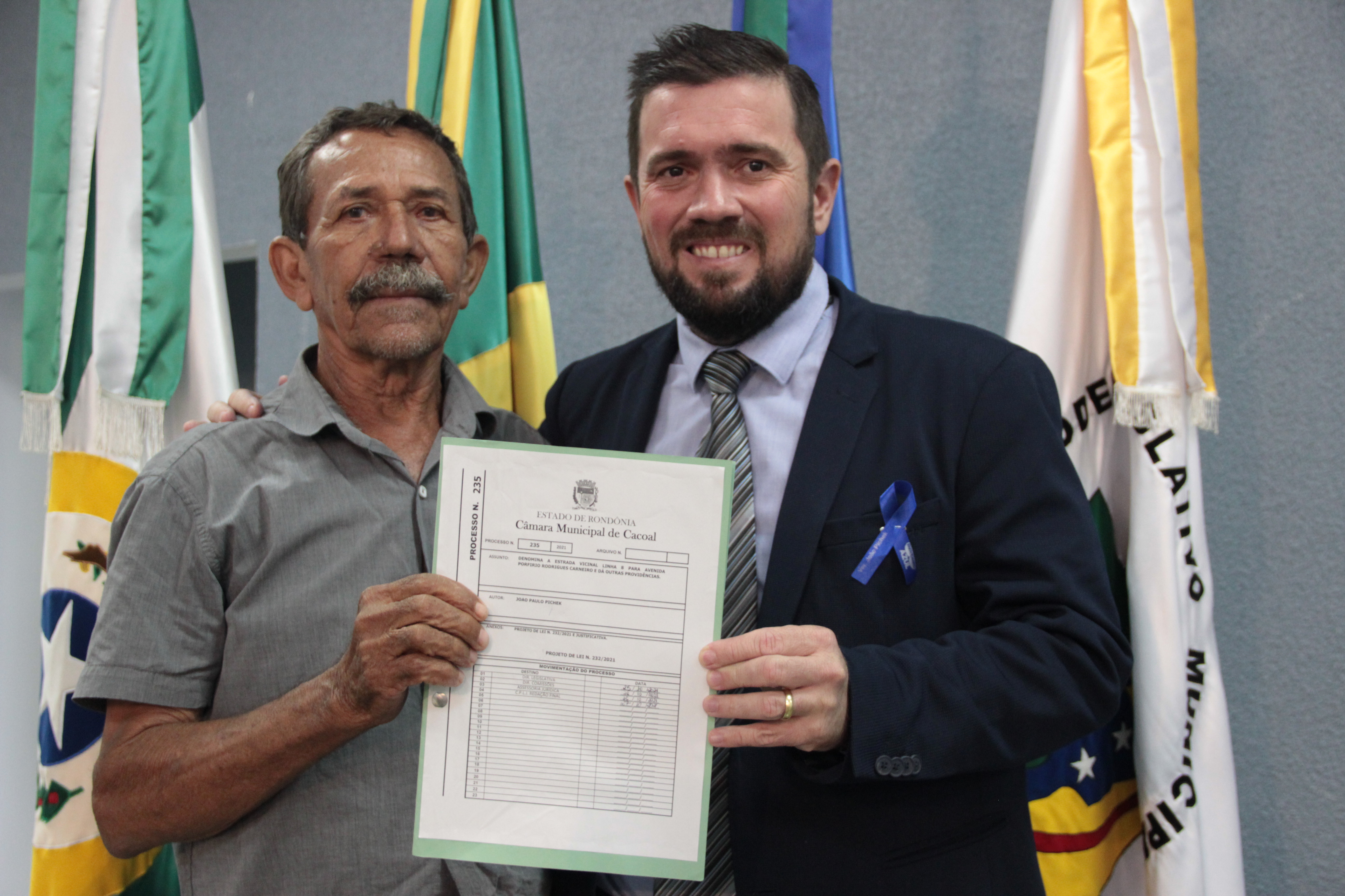 Projeto de lei do presidente Pichek denomina linha 8, como Avenida Porfirio Rodrigues Carneiro é aprovado na Câmara