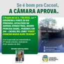 CÂMARA APROVA PROJETO DO VEREADOR ROMEU, QUE DENOMINA A PONTE DO RIO PIRARARA, NA AFONSO PENA, COMO “PONTE PIONEIRO MÁRIO ALVES TEIXEIRA”   