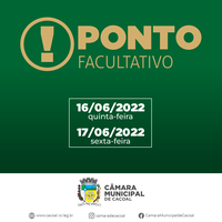 Em virtude de Corpus Christi, Câmara declara ponto facultativo na próxima quinta e sexta-feira