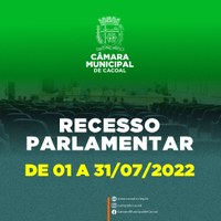 Poder Legislativo: Câmara de Cacoal entra em recesso parlamentar