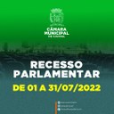 Poder Legislativo: Câmara de Cacoal entra em recesso parlamentar