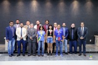 Câmara recebe atletas que participaram do JEBS