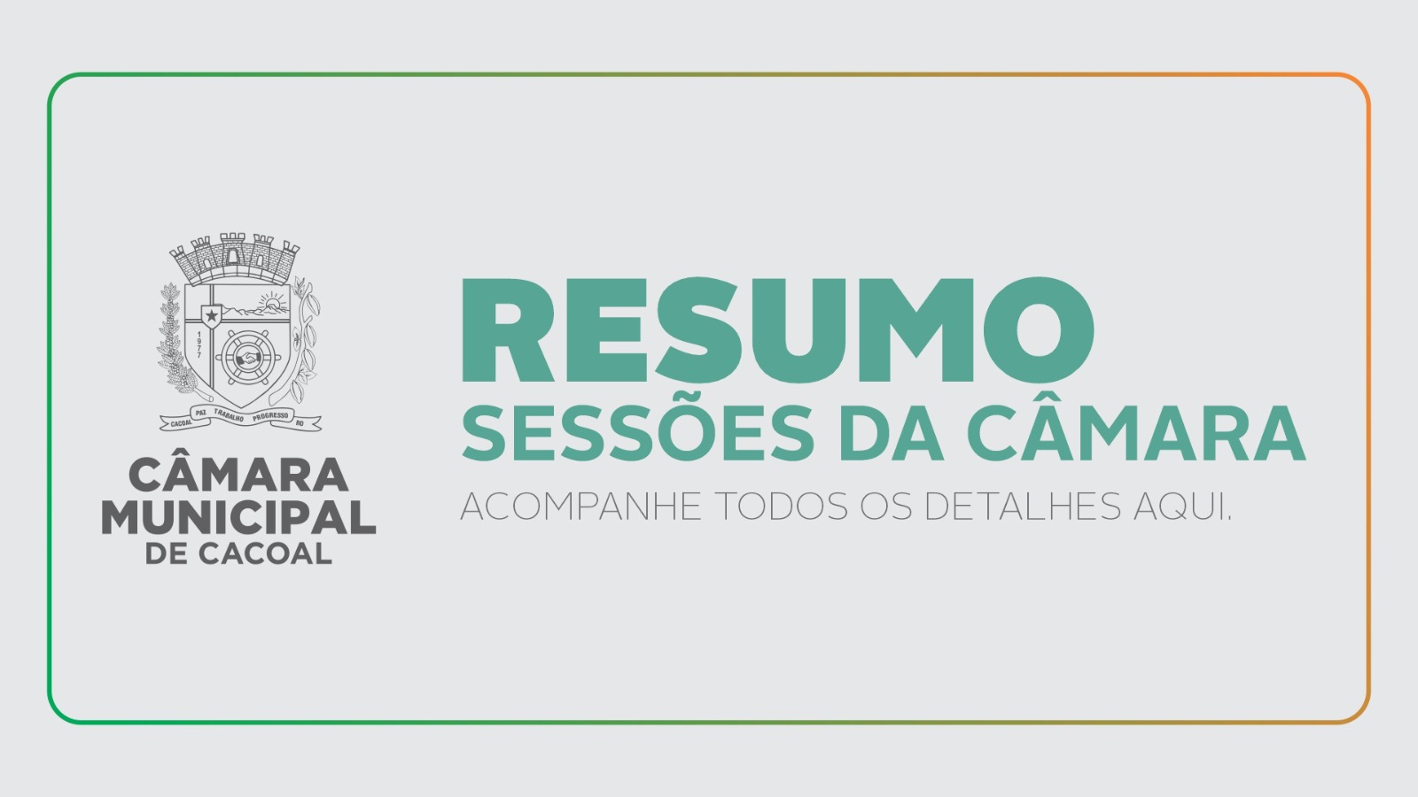Informe Legislativo da 31ª Sessão Ordinária de 30 de outubro de 2023