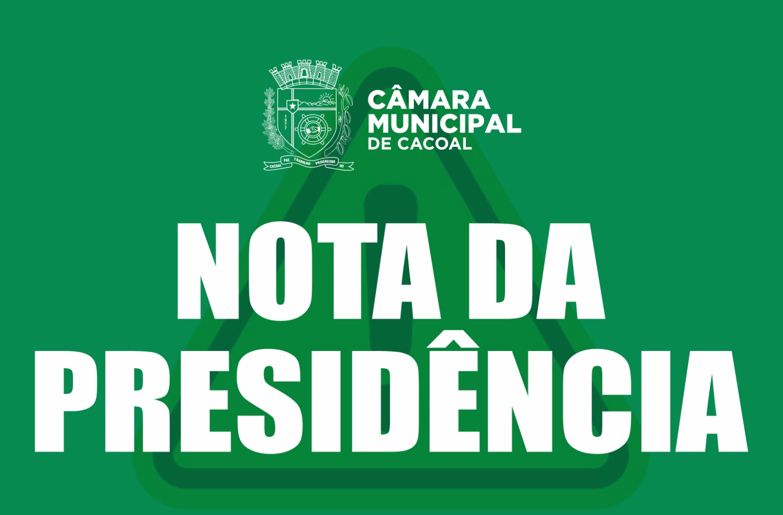 NOTA DE ESCLARECIMENTO em relação aos fatos que envolvem a prisão do vereador Lauro Costa Kloch