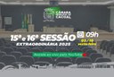A Câmara Municipal de Cacoal convida você para a 15ª e 16ª Sessão Extraordinária, que será realizada nesta quinta-feira, 03 de outubro.