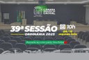 A Câmara Municipal de Cacoal convida você para a 39ª Sessão Ordinária, que será realizada nesta segunda-feira, 08 de dezembro.
