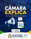 A CÂMARA EXPLICA!