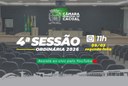A Câmara Municipal de Cacoal convida você para a 4ª Sessão Ordinária, que será realizada nesta segunda-feira,  09 de março.