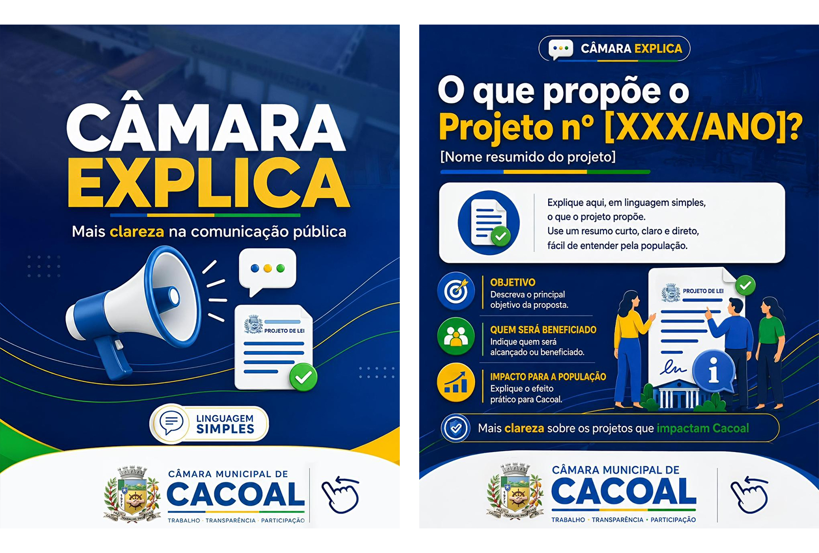 Câmara Municipal de Cacoal participa do Prêmio Innovare 2026 com o programa “Câmara Explica”.