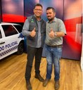 Tchau Poeira - Ao lado do governador Marcos Rocha, Presidente da Câmara participa de entrevista na TV Allamanda