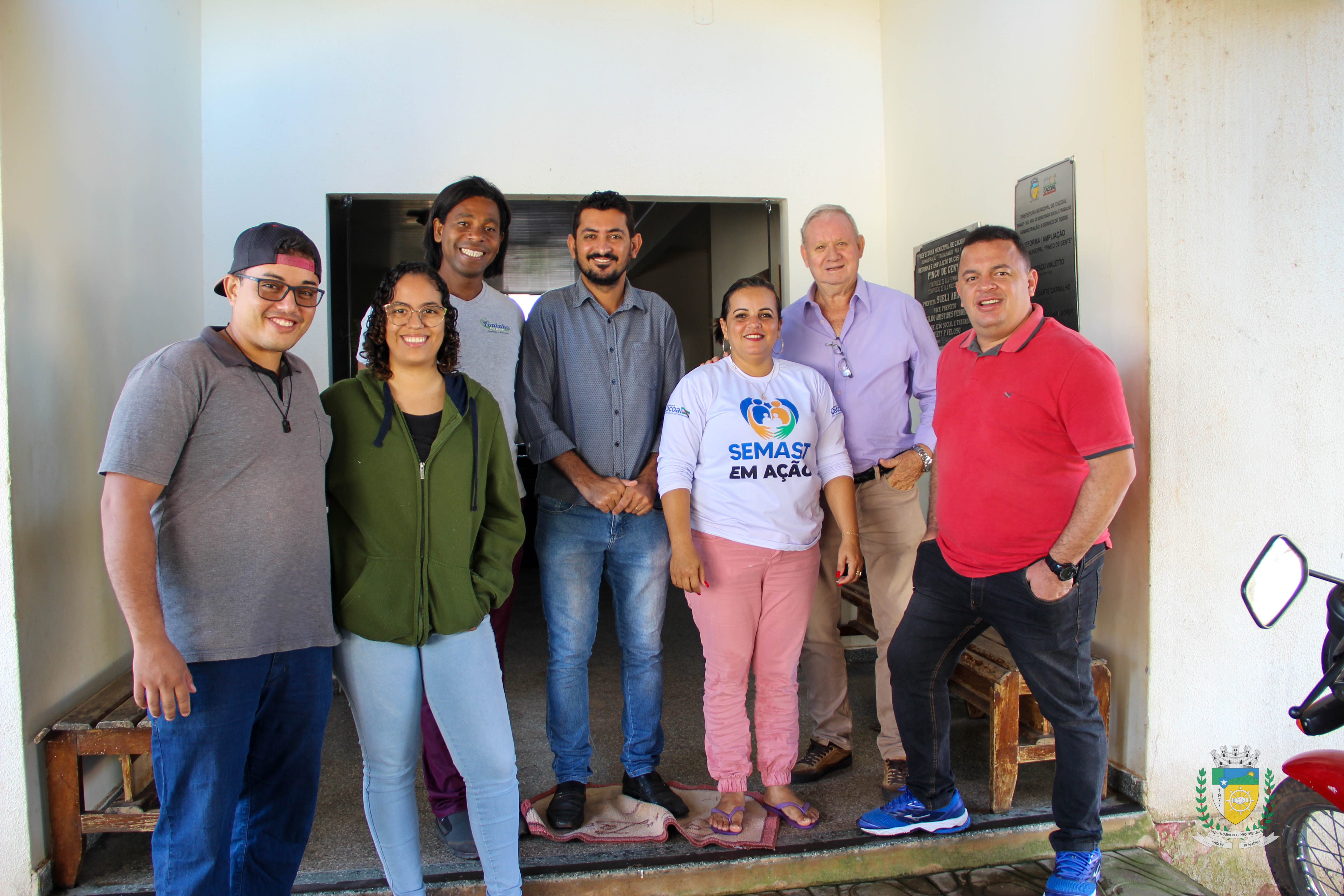Kapiche, Dr. Paulo e Toninho do Jesus fazem inspeção no abrigo Pingo de Gente