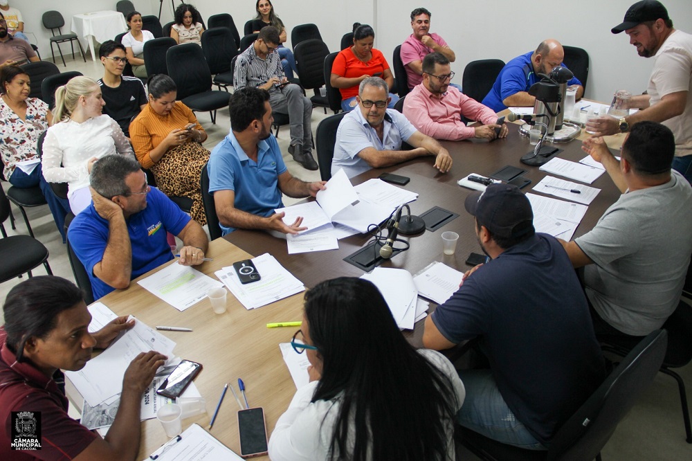 Vereadores se reúnem para deliberação de projetos